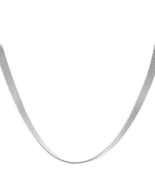 Colier plat Eleganța - argintiu