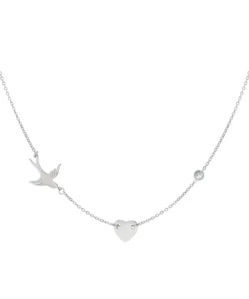 Colier 3 farmece - argintiu