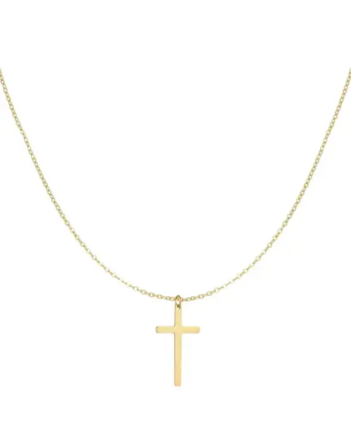 Colier cruce - auriu