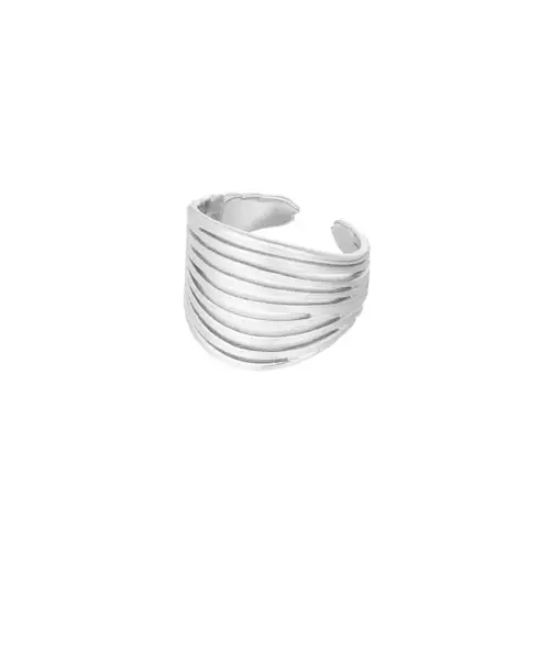 Inel straturi - argintiu