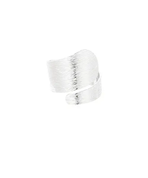 Inel răsucit - argintiu