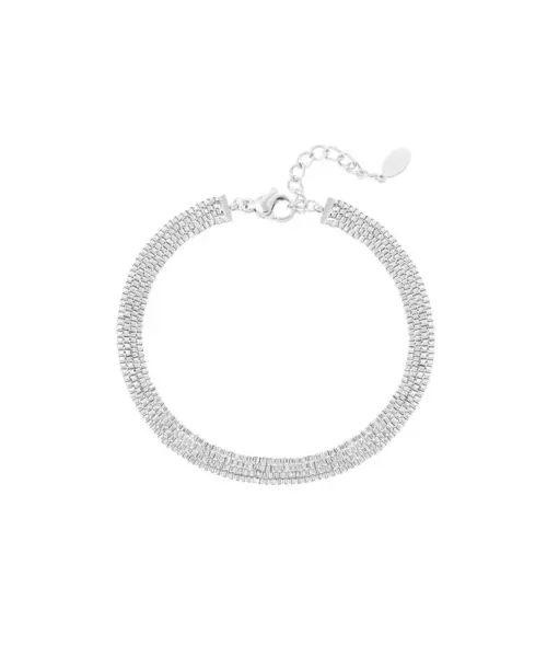 Brățară plată Eleganța - argintiu