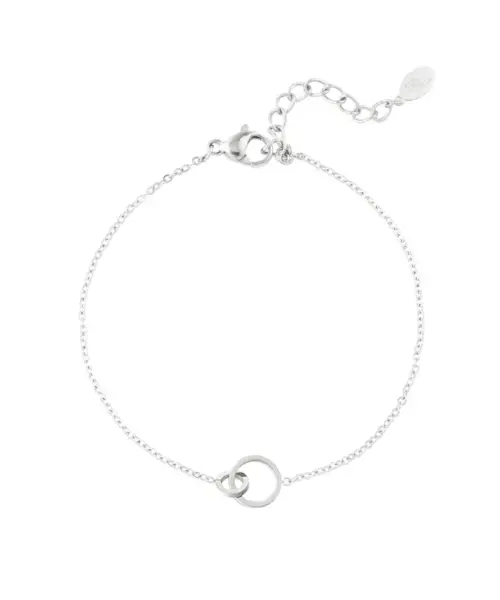 Brățară lanț unit - argintiu